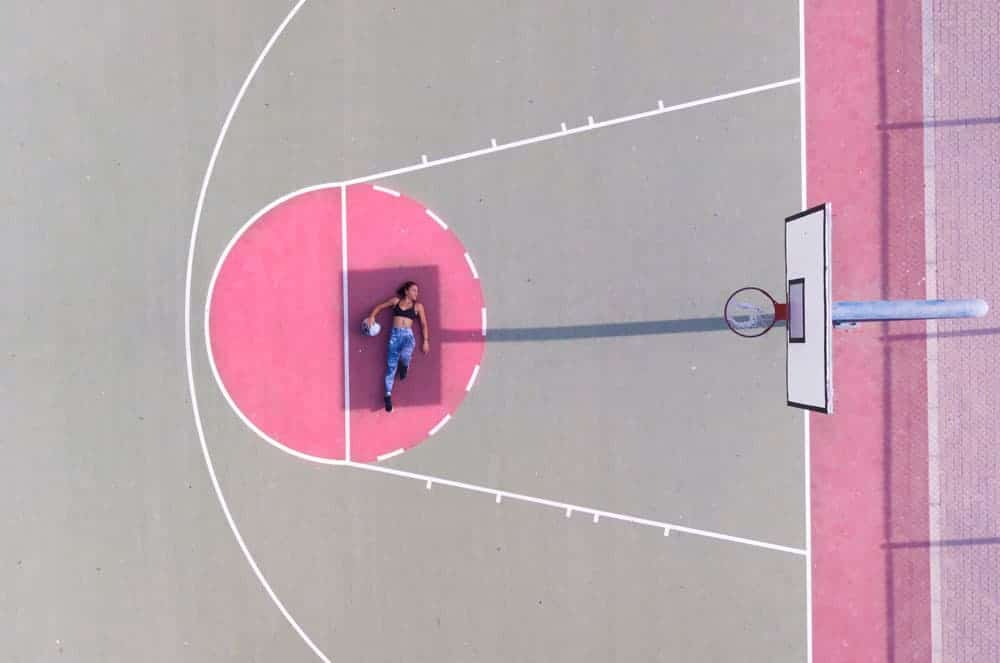 aerial shot basketball court court 1262352