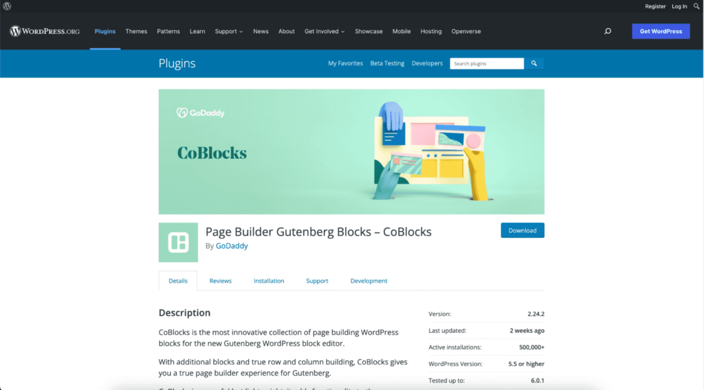 coblocks homepage
