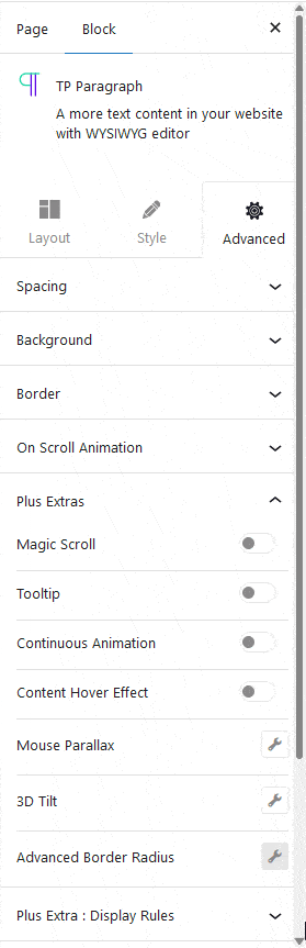 advanced tab content hover effect