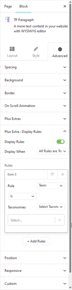 display rules term