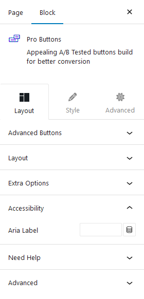 pro button accessibility